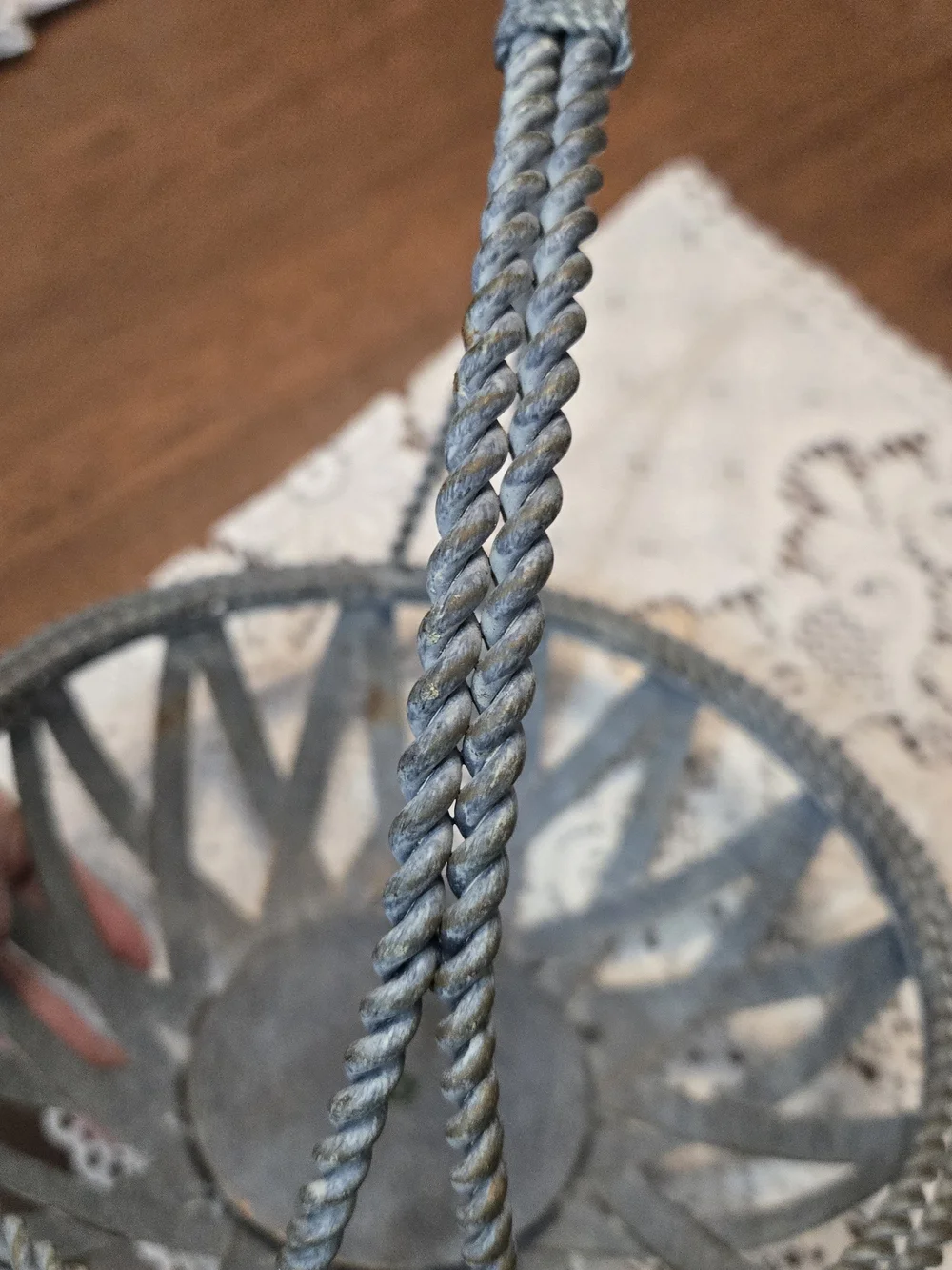 Vintage Country Metal Basket